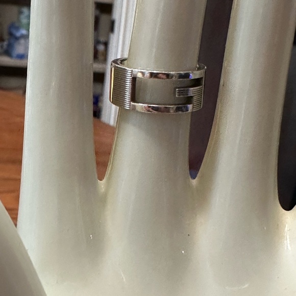 Gucci Cutout G Logo Band 925 Silver - Picture 5 of 6